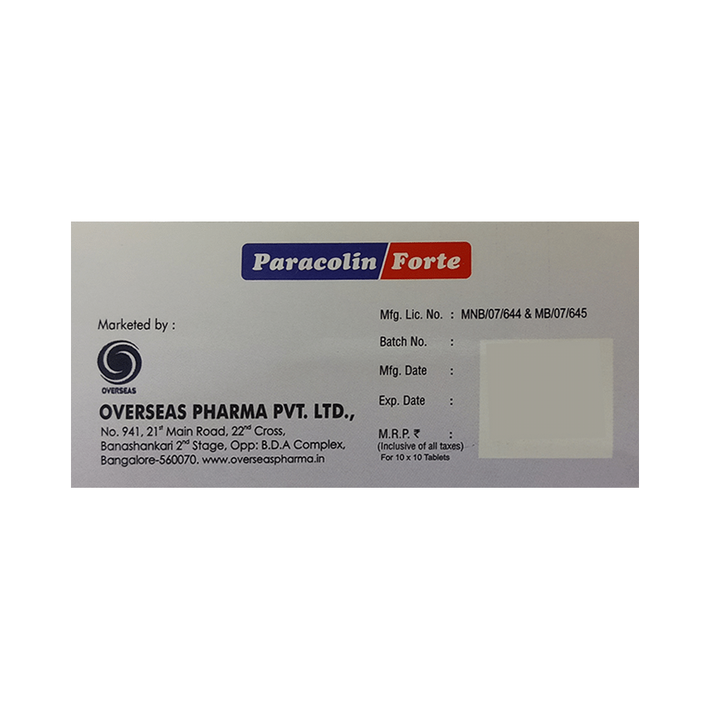 Paracolin Forte Tablet - Image 3
