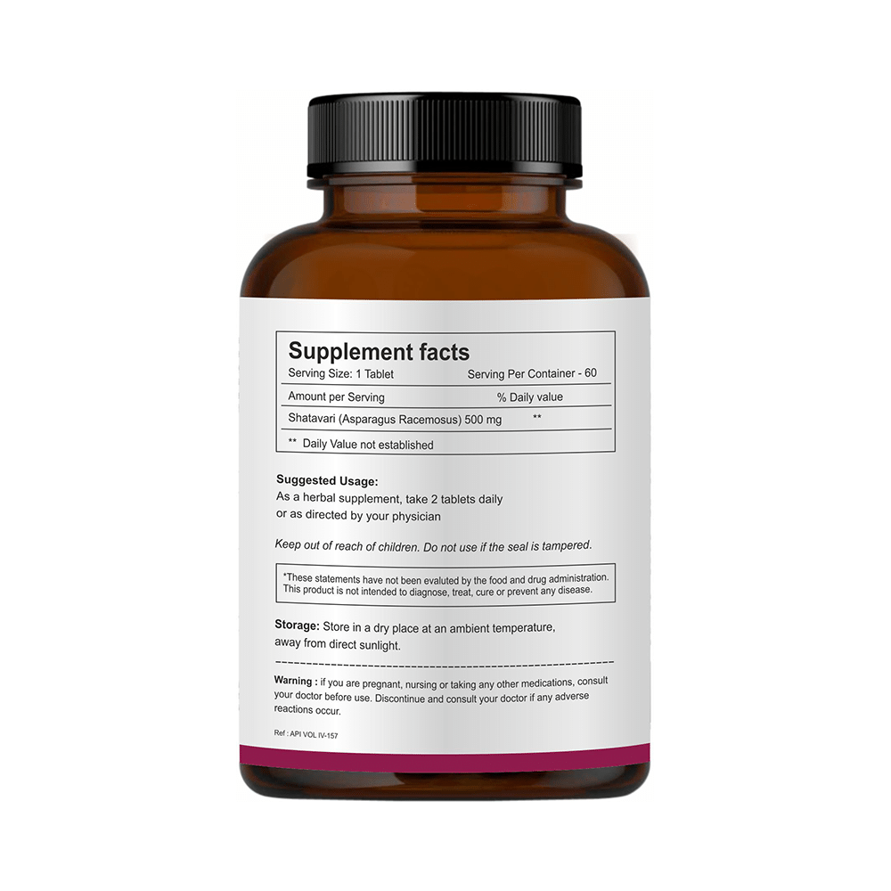 Herb Essential Shatavari (Asparagus Racemosus) 500mg Tablet - Image 2