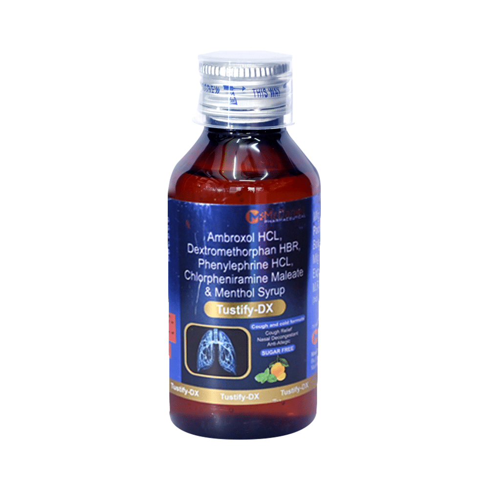 Tustify-DX Syrup Sugar Free - Image 1