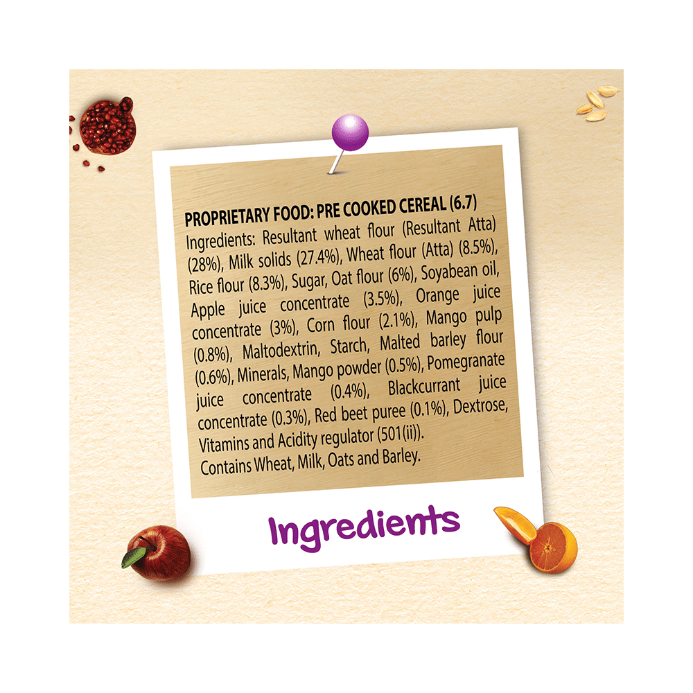 Nestle 2to6 Years Ceregrow Multigrain Cereal with Milk & Fruits Extra Saver Pack (50gm Each) - Image 4