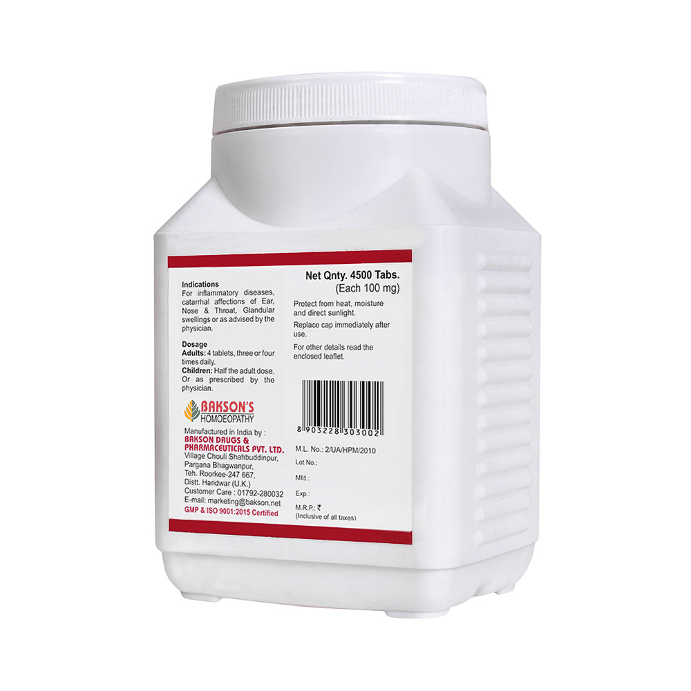 Bakson's Homeopathy Kali Muriaticum Biochemic Tablet 30X - Image 2