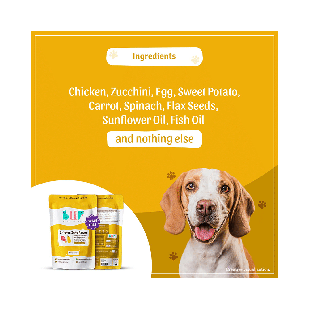 Blep World Chicken Zuke Pawer Wet Dog Food (300gm Each) - Image 3