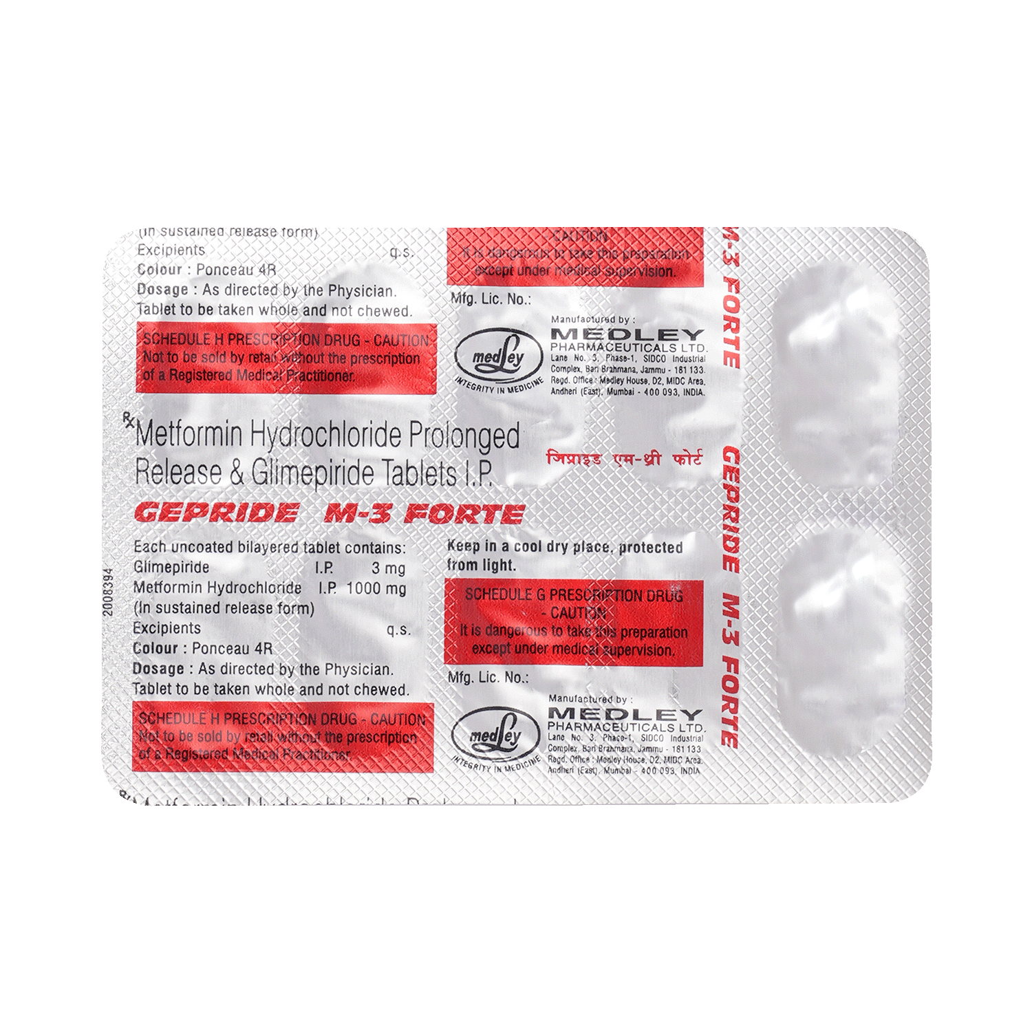 Gepride M 3 Forte Tablet PR - Image 3