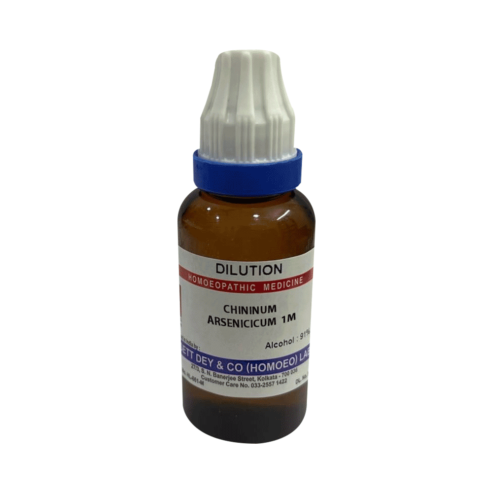 Sett Dey Chininum Arsenicicum Dilution 1M - Image 1