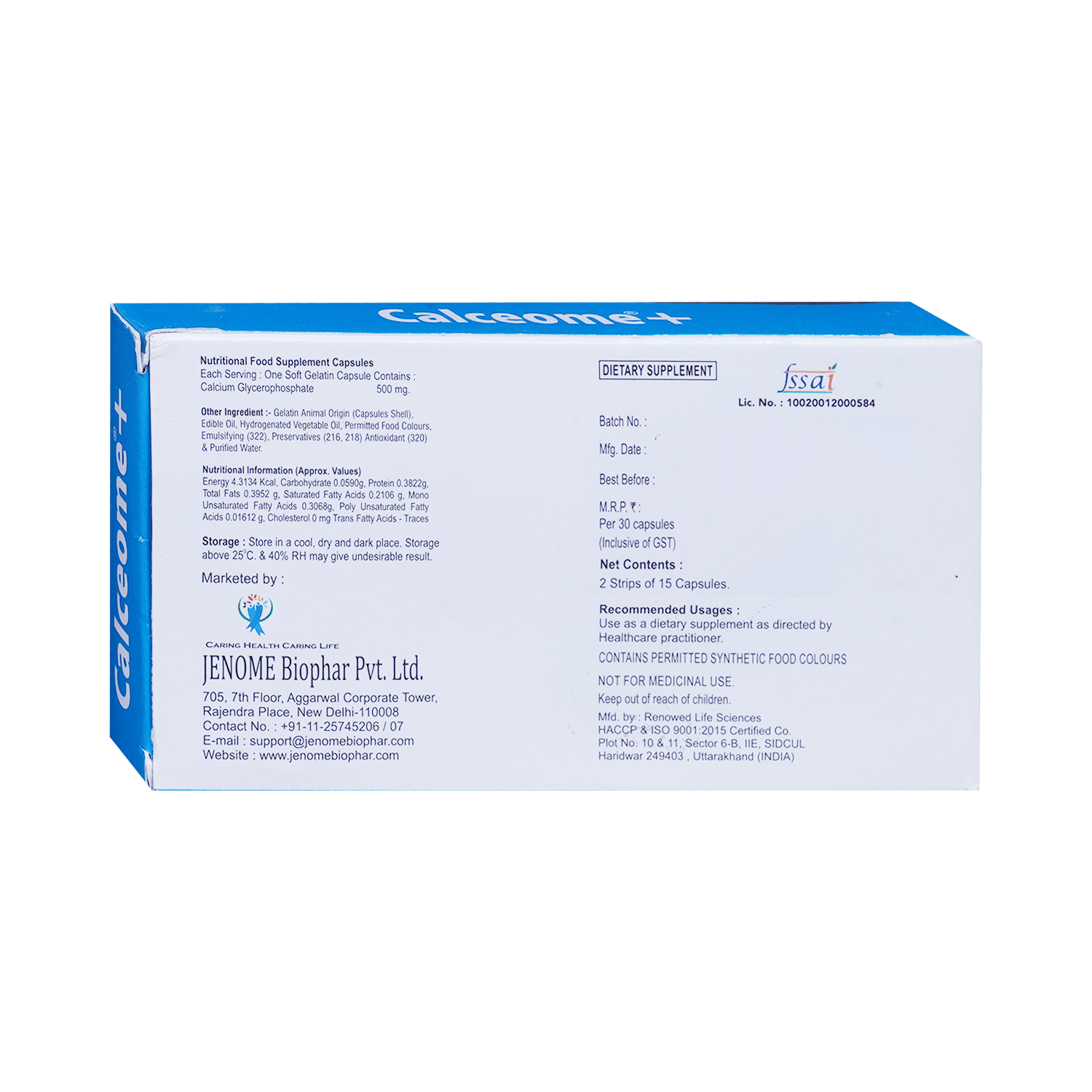 Calceome Plus Soft Gelatin Capsule - Image 3