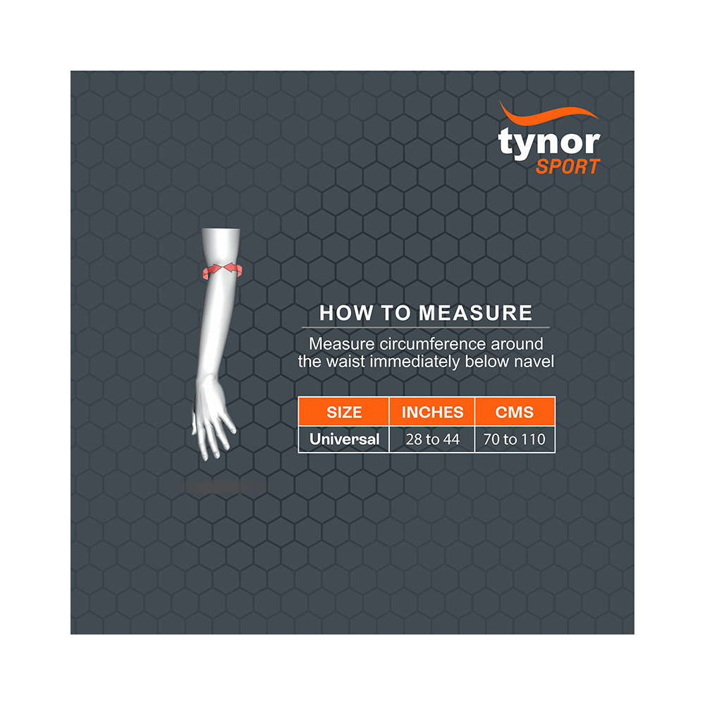 Tynor Tennis/Golfer's Elbow Support Pro Universal Orange & Black - Image 4