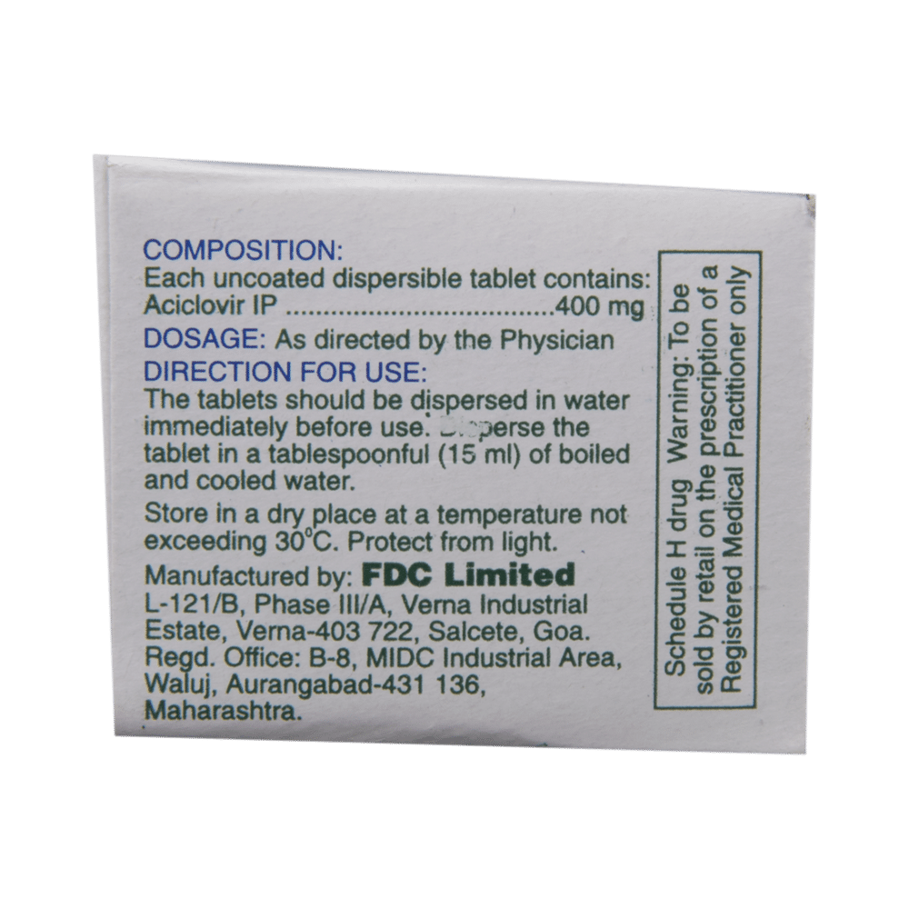 Ocuvir 400 DT Tablet - Image 3