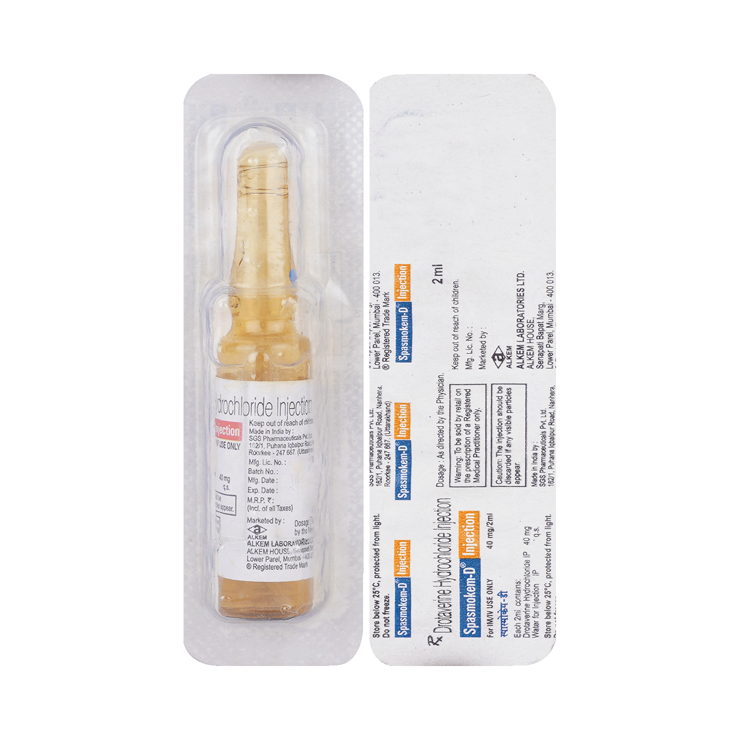 Spasmokem D 40mg Injection - Image 1