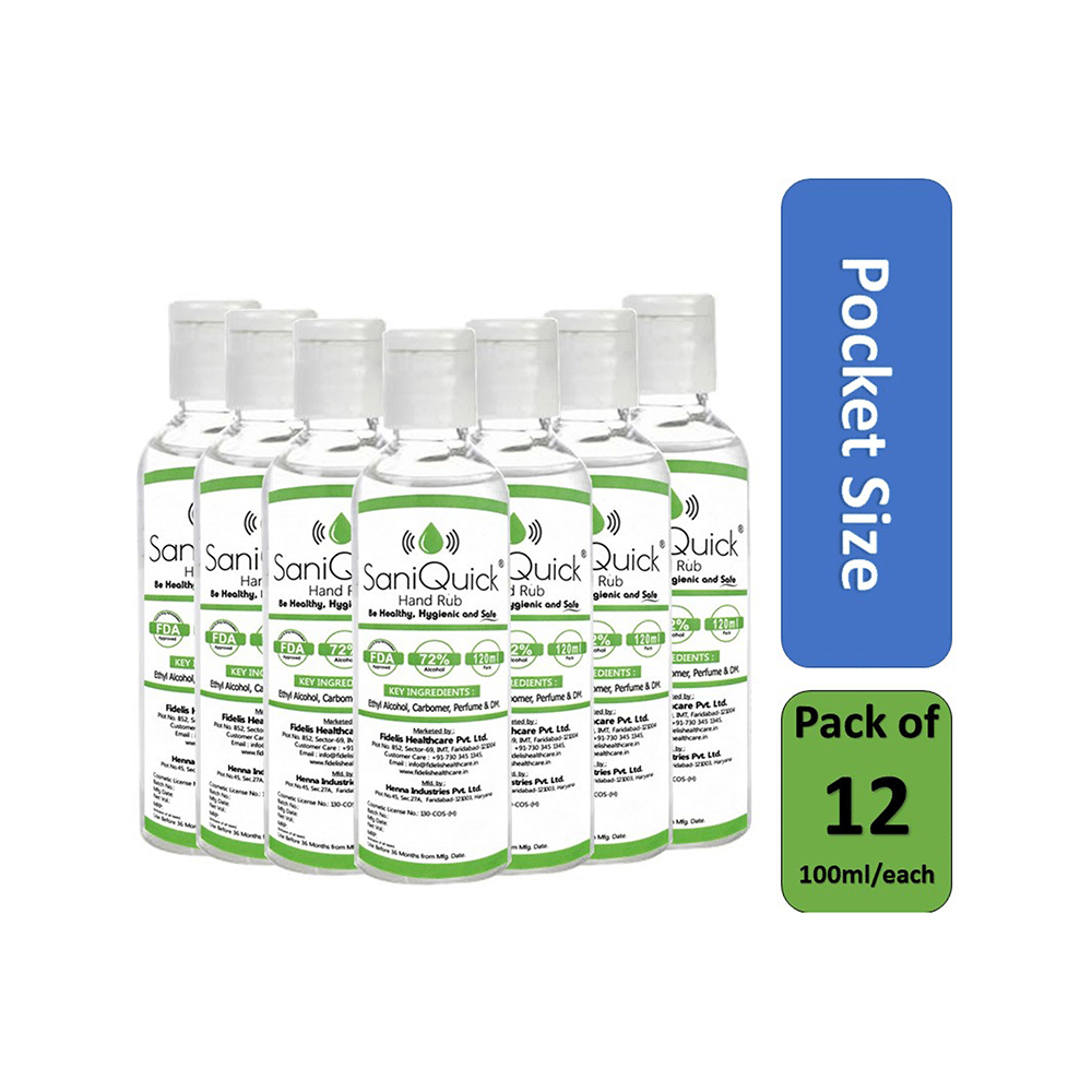 SaniQuick Hand Rub (100ml Each) - Image 3