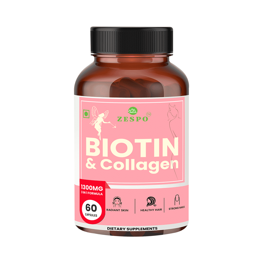 Zespo Biotin & Collagen 1300mg Capsules (60 Each) - Image 1