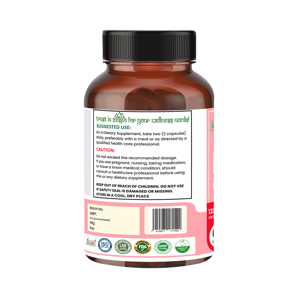 Zespo Biotin & Collagen 1300mg Capsules (60 Each) - Image 3