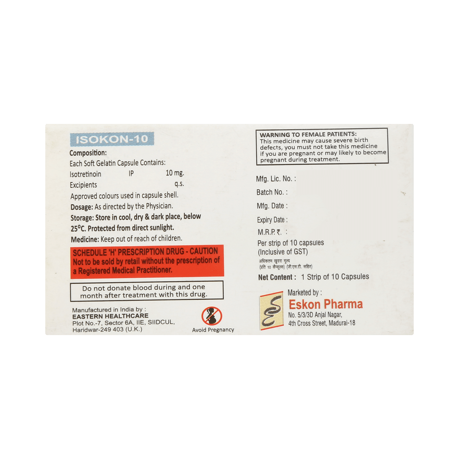 Isokon 10mg Capsule - Image 3