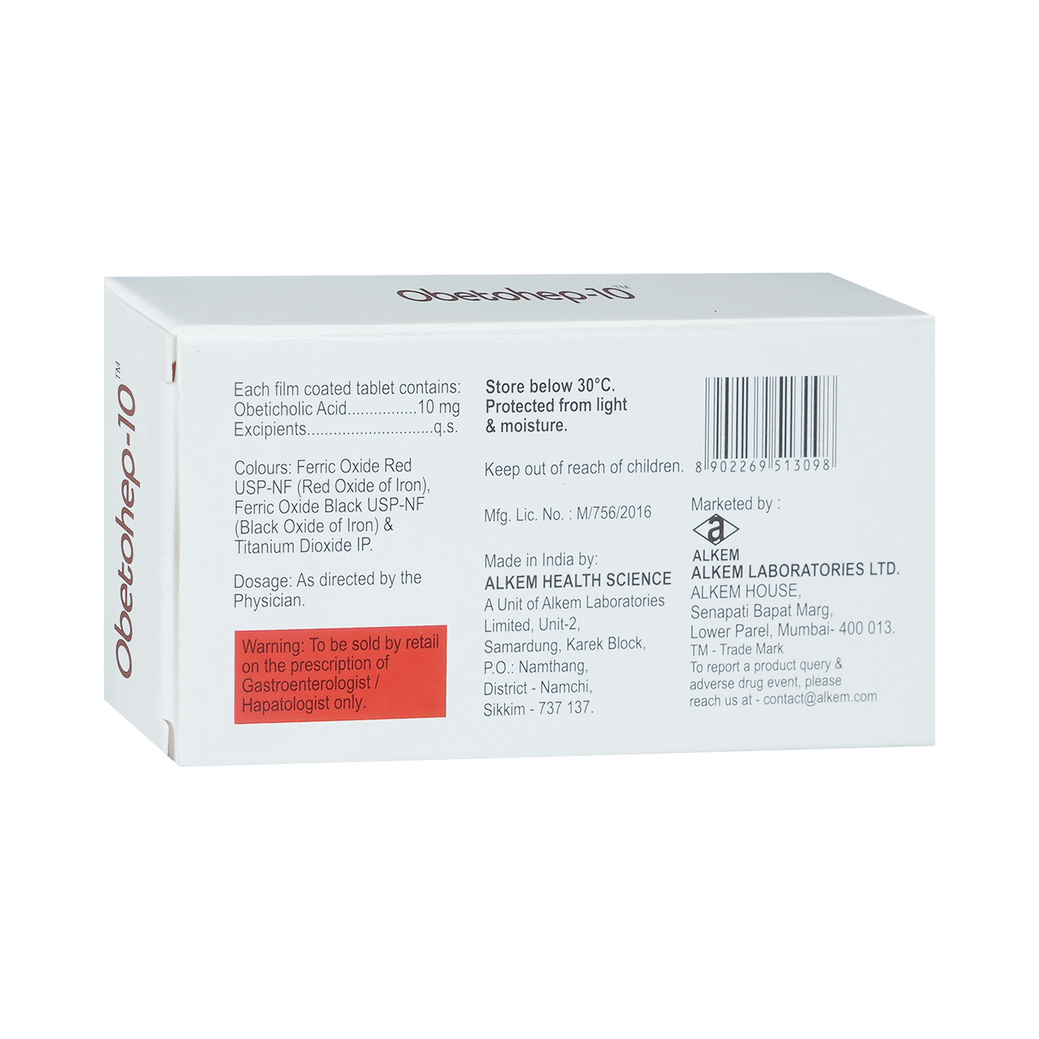 Obetohep 10mg Tablet - Image 3