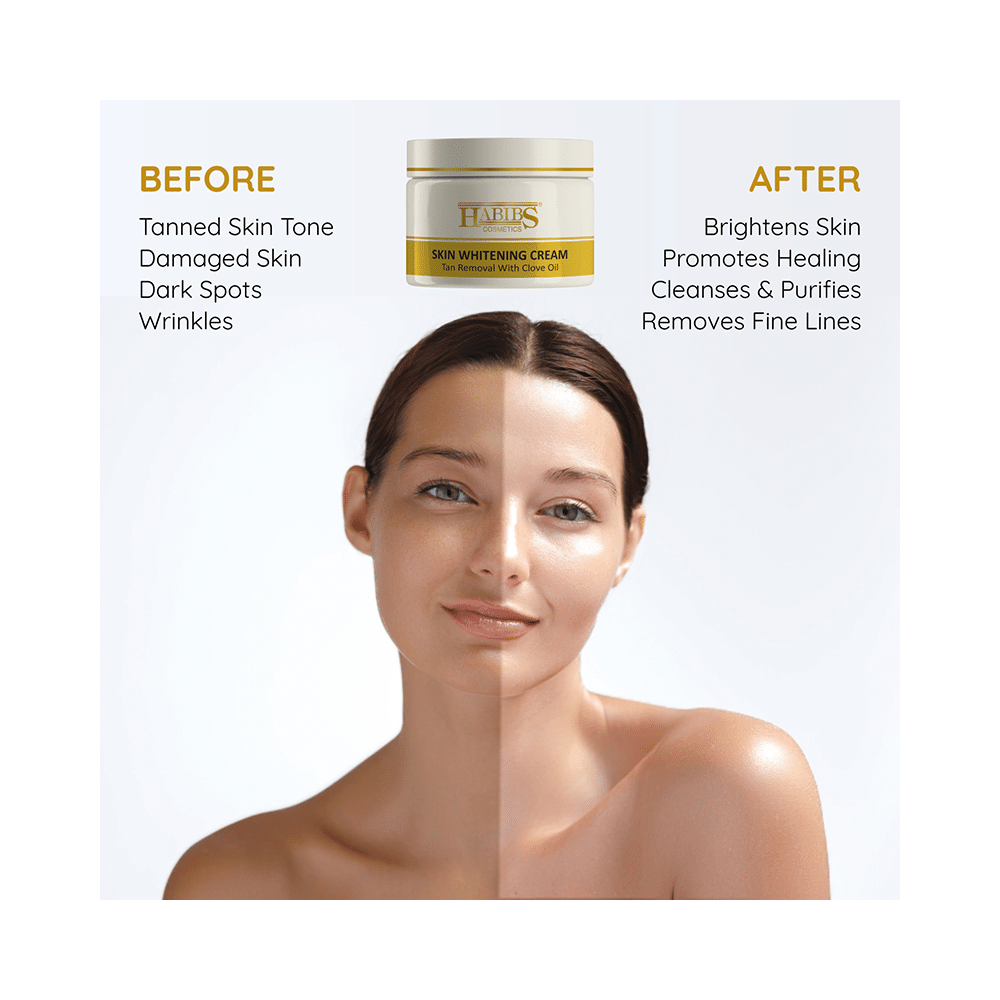 Habibs Skin Whitening Cream Tan Removal with Clove Oil (200gm Each) - Image 3
