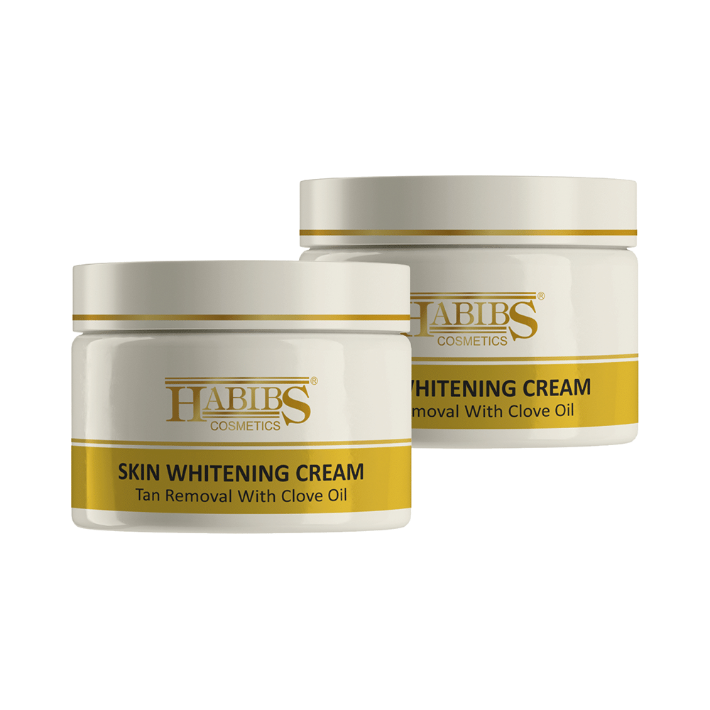 Habibs Skin Whitening Cream Tan Removal with Clove Oil (200gm Each) - Image 1
