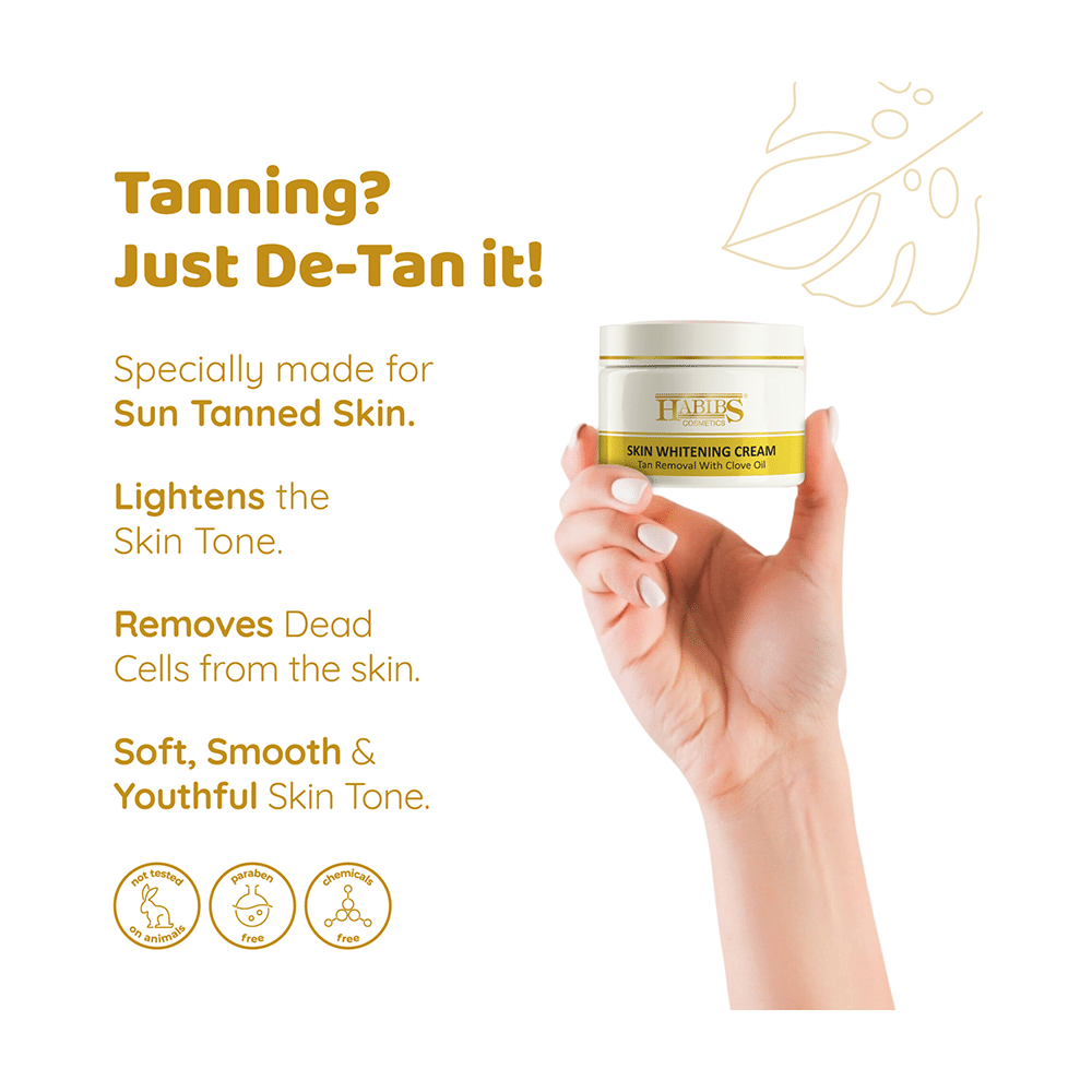 Habibs Skin Whitening Cream Tan Removal with Clove Oil (200gm Each) - Image 6