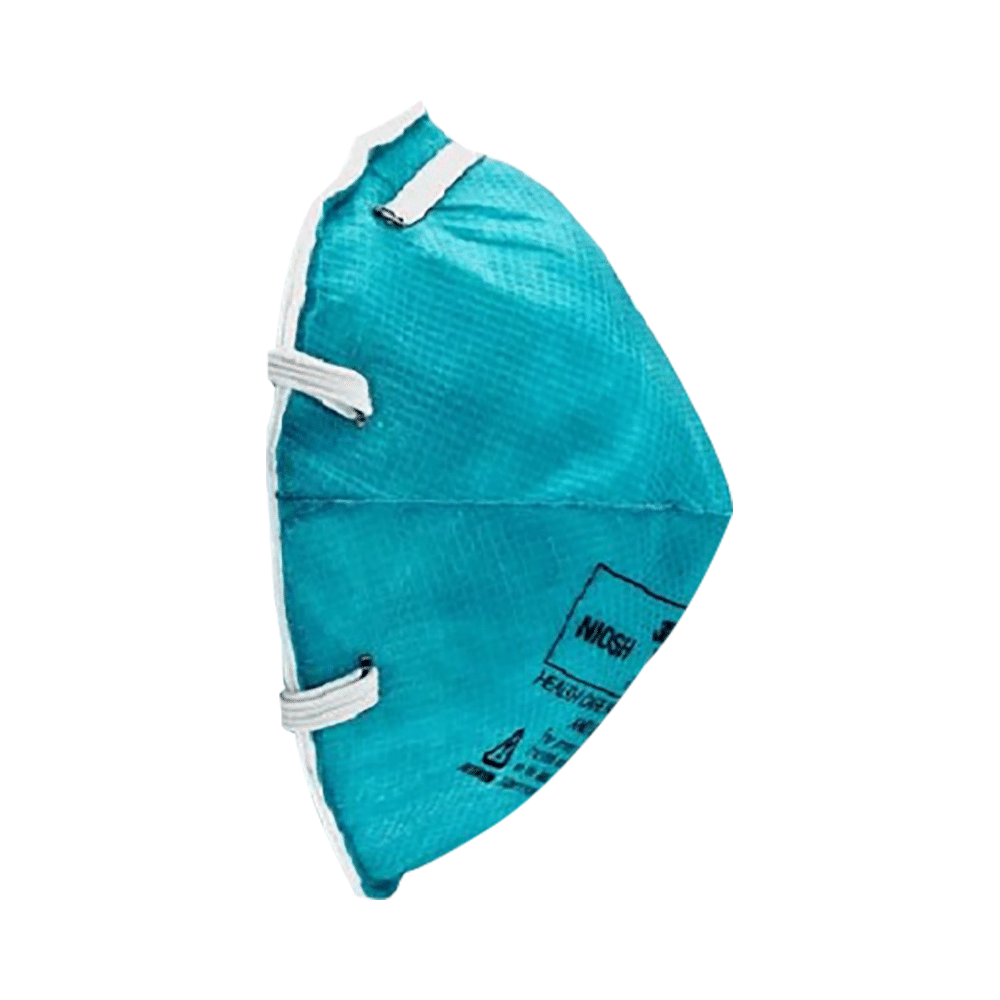 3M N95 1860 Health Care Particulate Respirator & Surgical Mask Teal Blue - Image 3