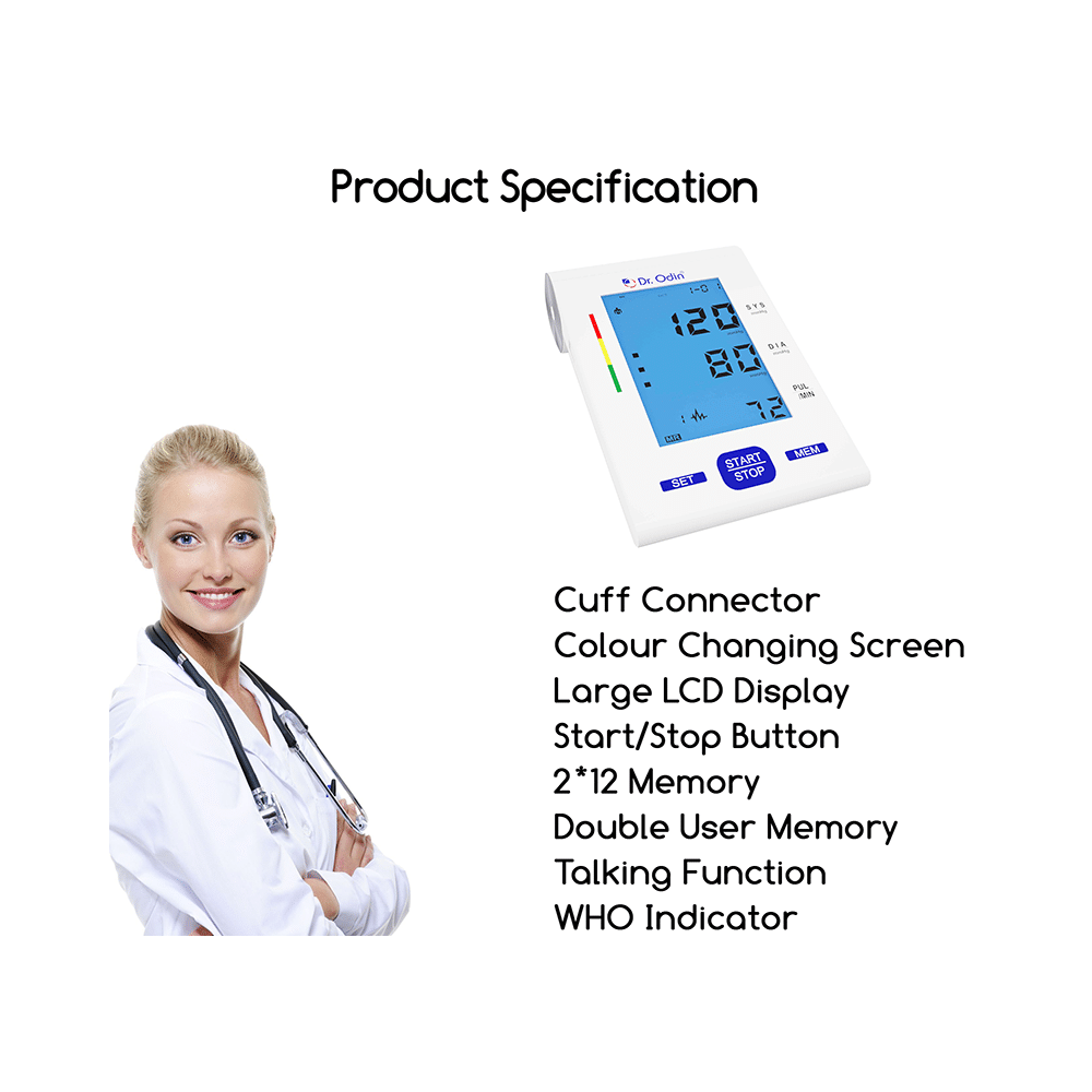 Dr. Odin BSX 530 Digital Blood Pressure Monitor - Image 6