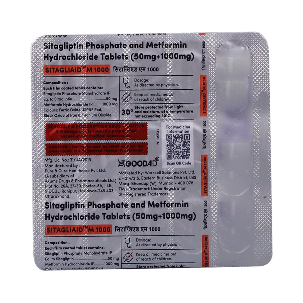 Sitagliaid M 1000 Tablet - Image 3