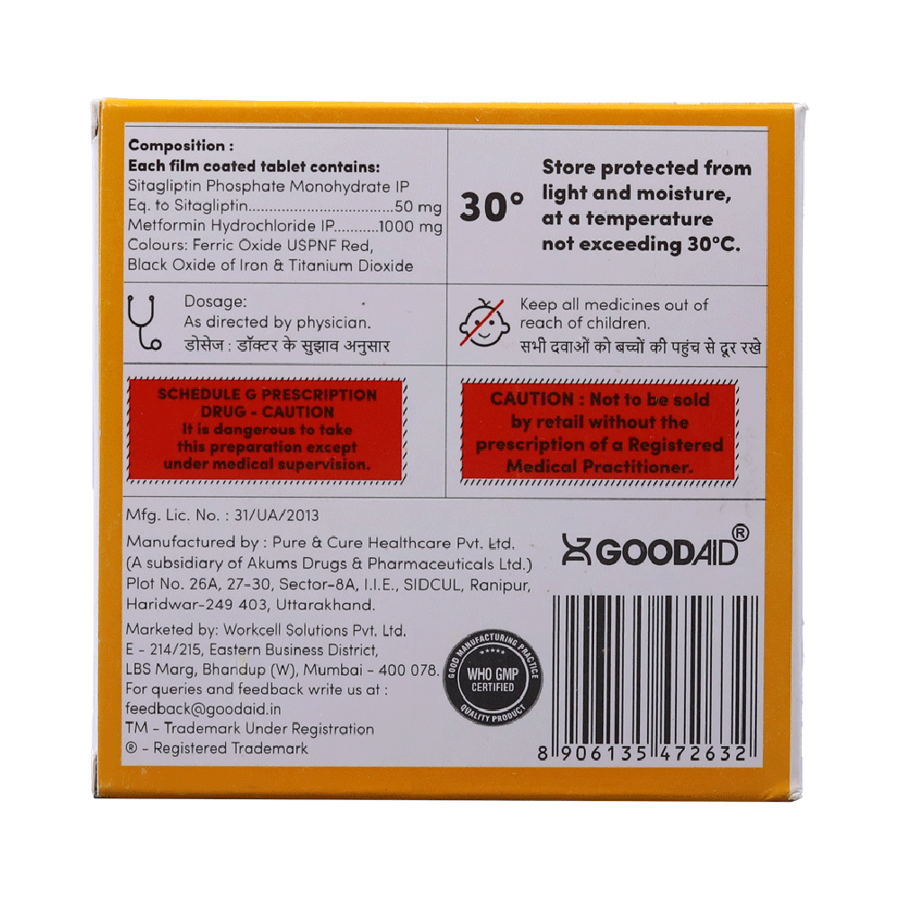 Sitagliaid M 1000 Tablet - Image 2