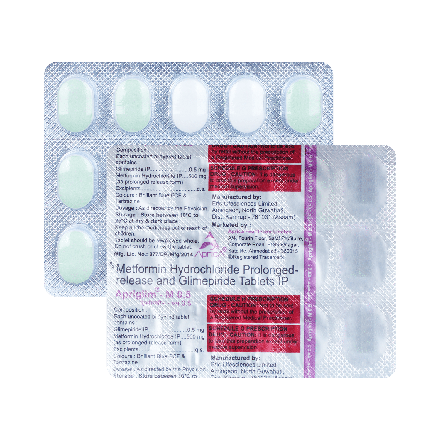 Apriglim-M 0.5 Tablet PR