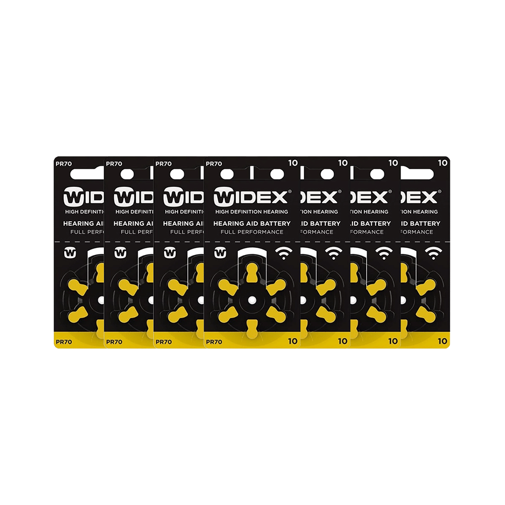 Widex Size 10 PR 70 Hearing Aid Battery (6 Each) - Image 1