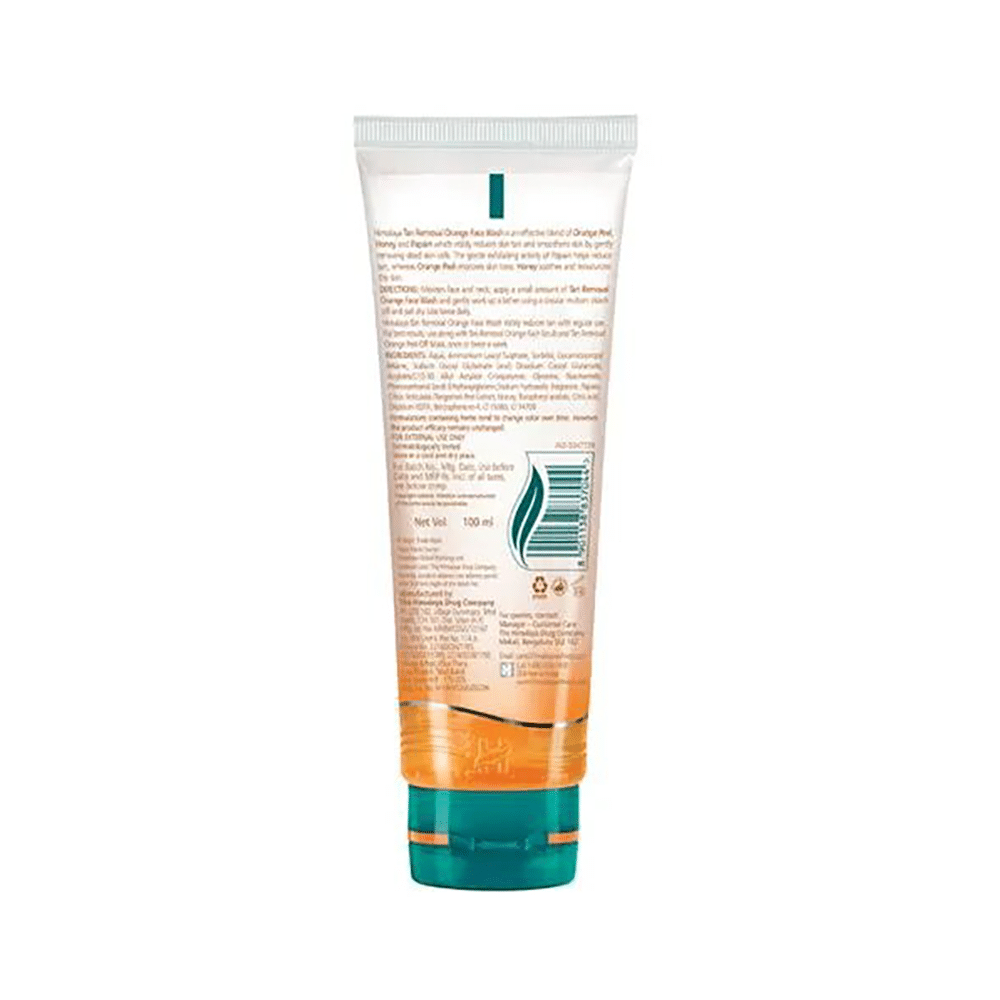 Himalaya Tan Removal Orange Face Wash | Face Care Product with Honey and Papaya Extracts - Image 2