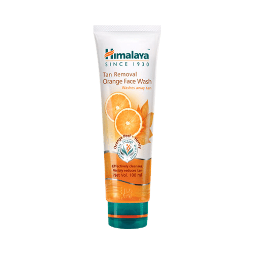 Himalaya Tan Removal Orange Face Wash | Face Care Product with Honey and Papaya Extracts