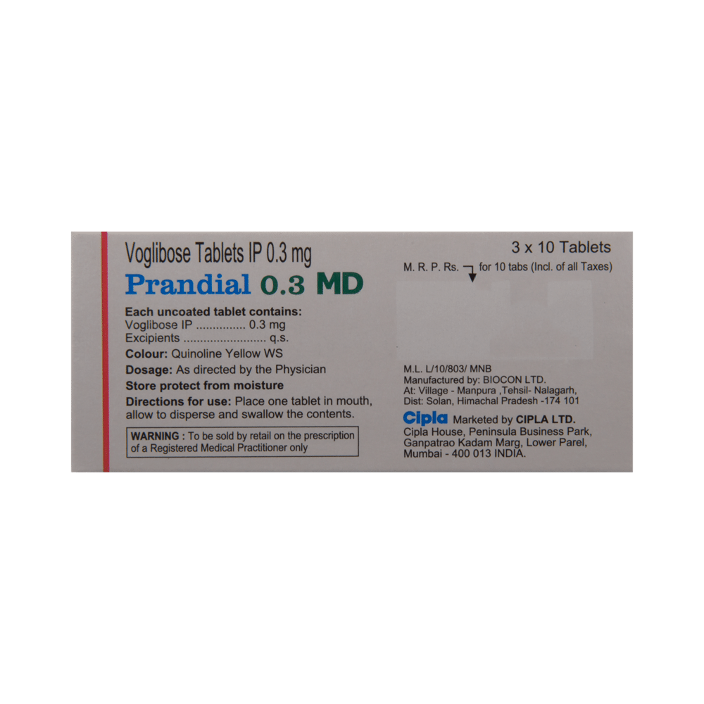 Prandial 0.3 MD Tablet - Image 3