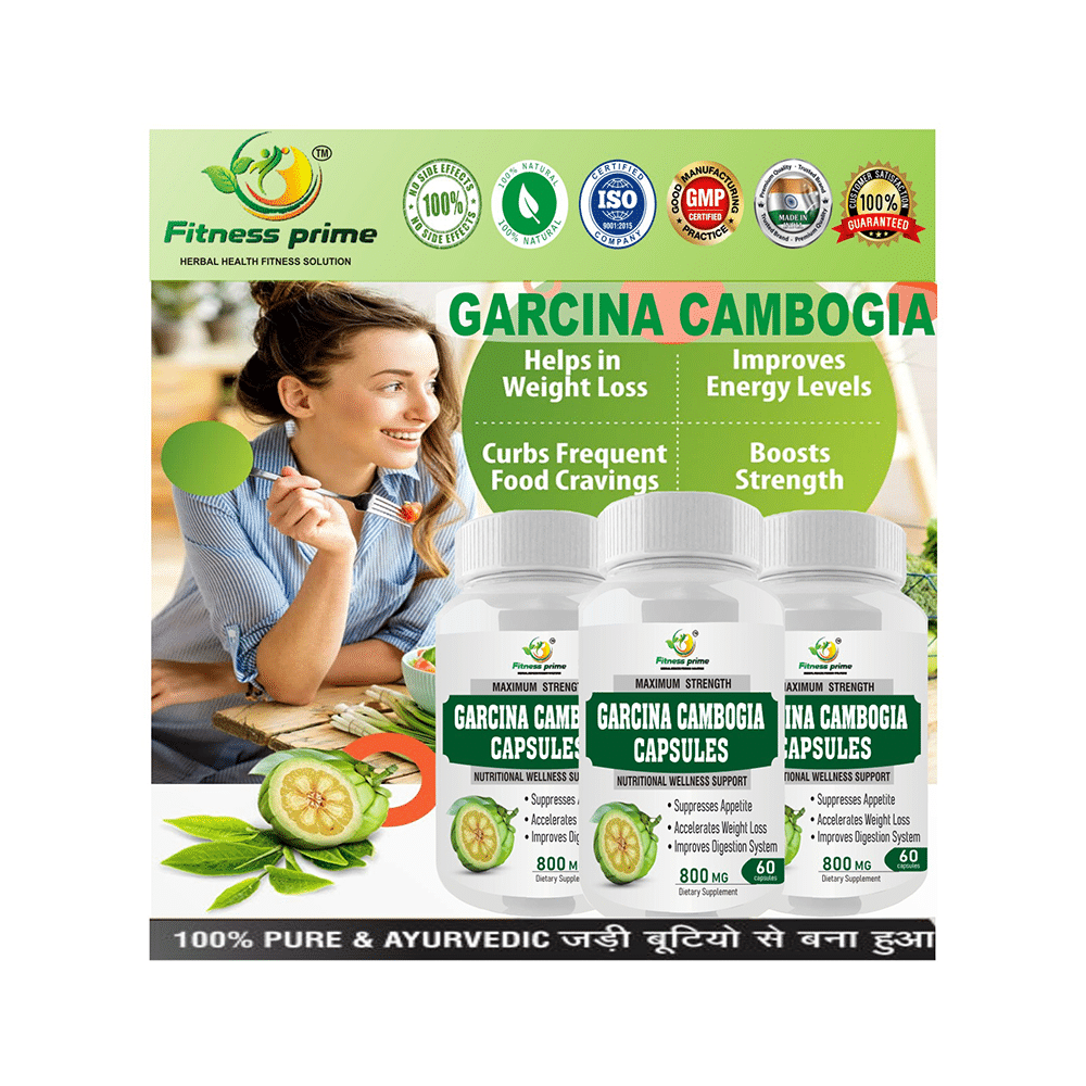 Fitness Prime Combo Pack of Maximum Strength Green Coffee Nutrition & Wellness Support Capsule & Maximum Strength Garcina Cambogia Nutritional Wellness Support 800mg Capsule (60 Each) - Image 3