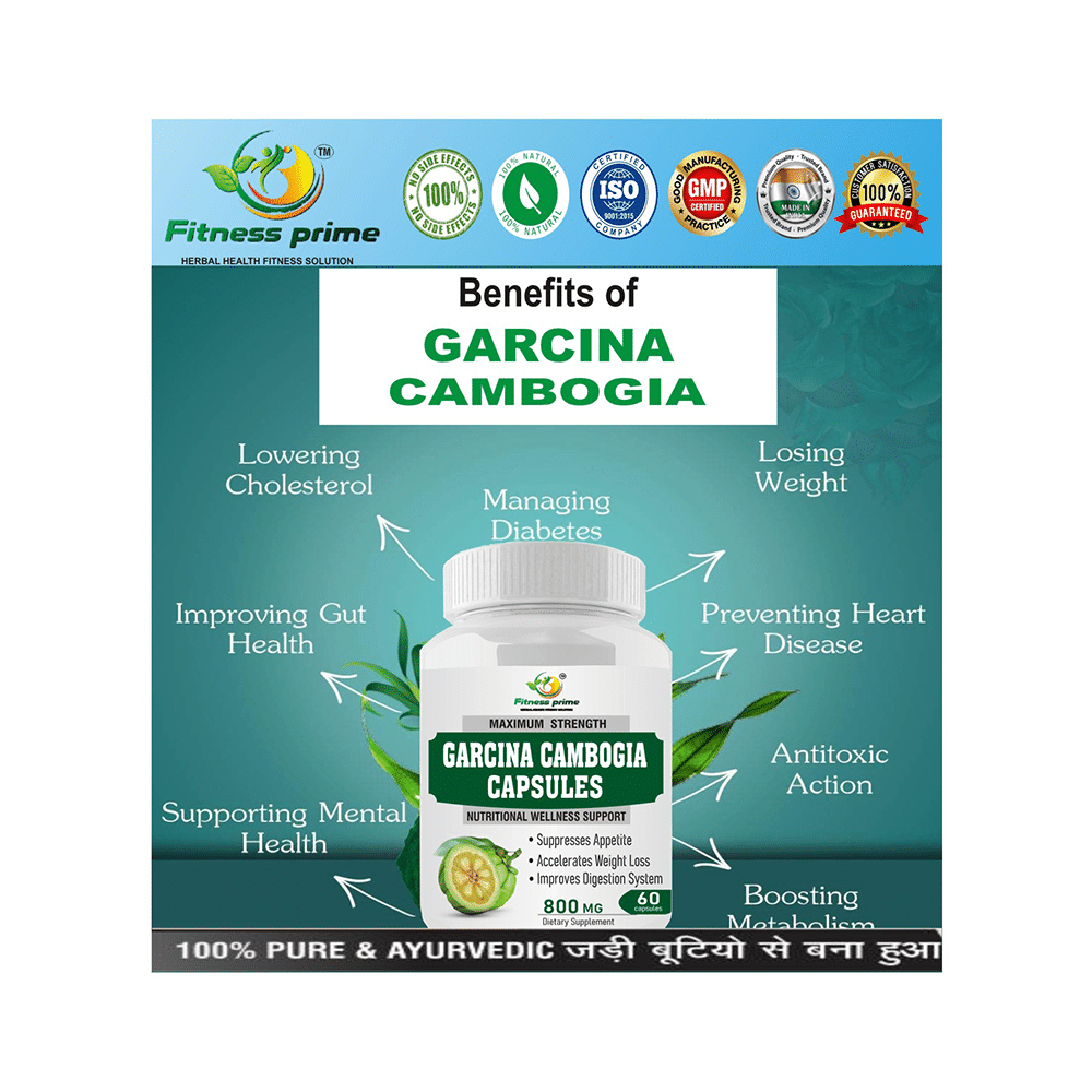 Fitness Prime Combo Pack of Maximum Strength Green Coffee Nutrition & Wellness Support Capsule & Maximum Strength Garcina Cambogia Nutritional Wellness Support 800mg Capsule (60 Each) - Image 4