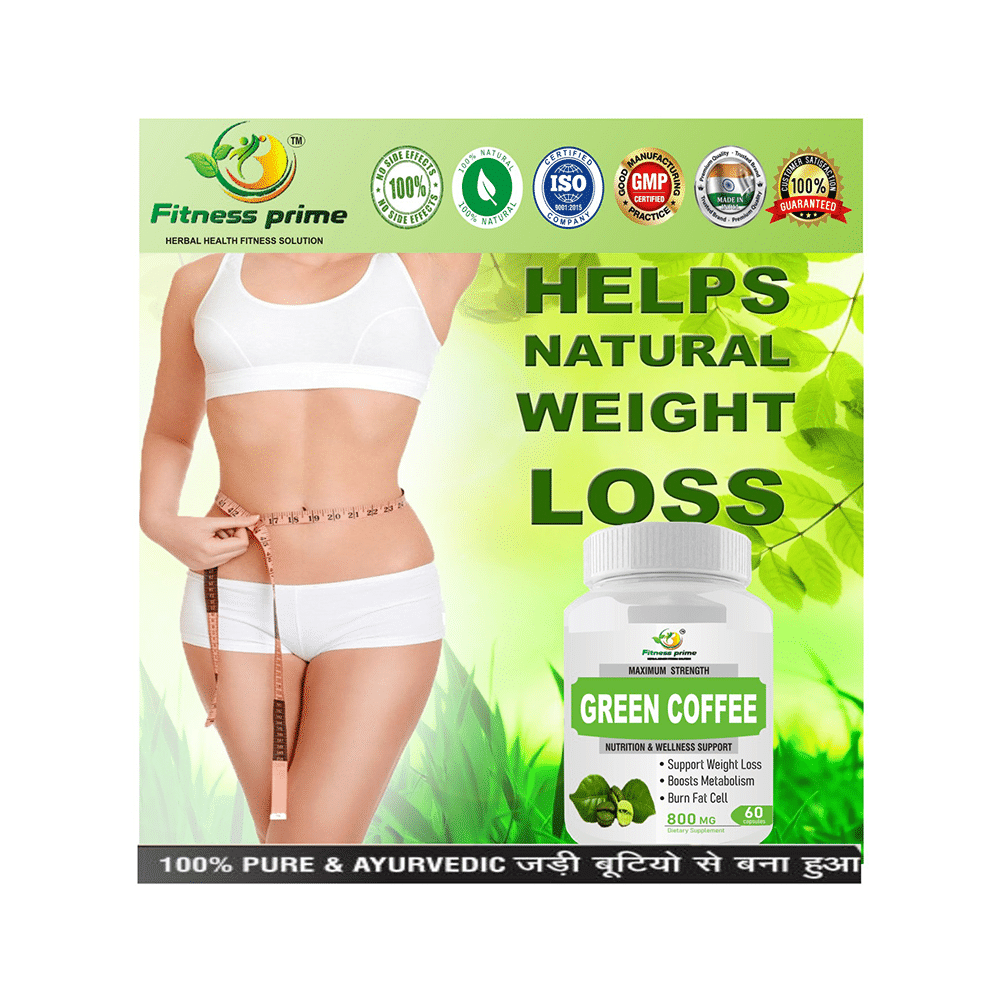 Fitness Prime Combo Pack of Maximum Strength Green Coffee Nutrition & Wellness Support Capsule & Maximum Strength Garcina Cambogia Nutritional Wellness Support 800mg Capsule (60 Each) - Image 5