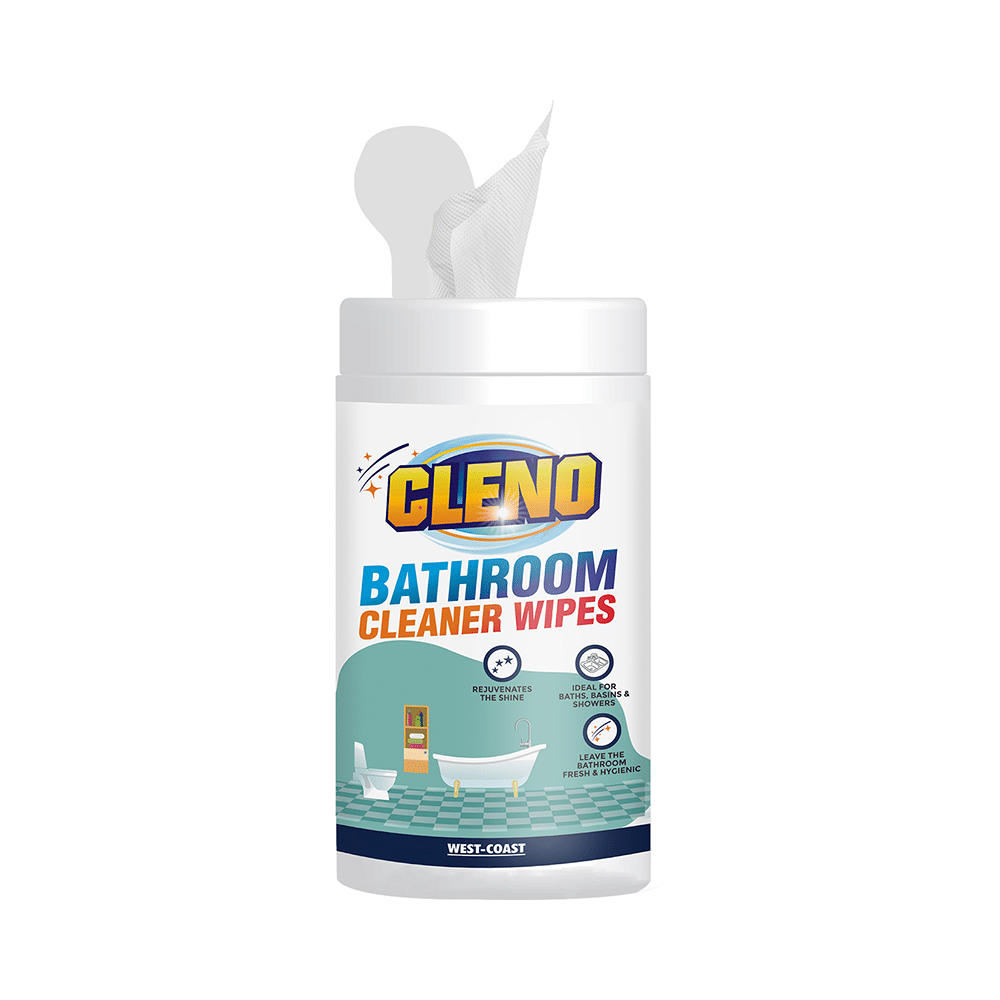 Cleno Bathroom Cleaner Wipes (50 Each) - Image 1