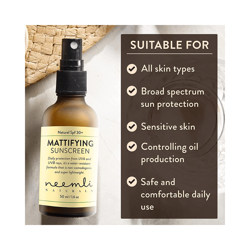 Neemli Naturals SPF 30+ Mattifying Sunscreen - Image 3