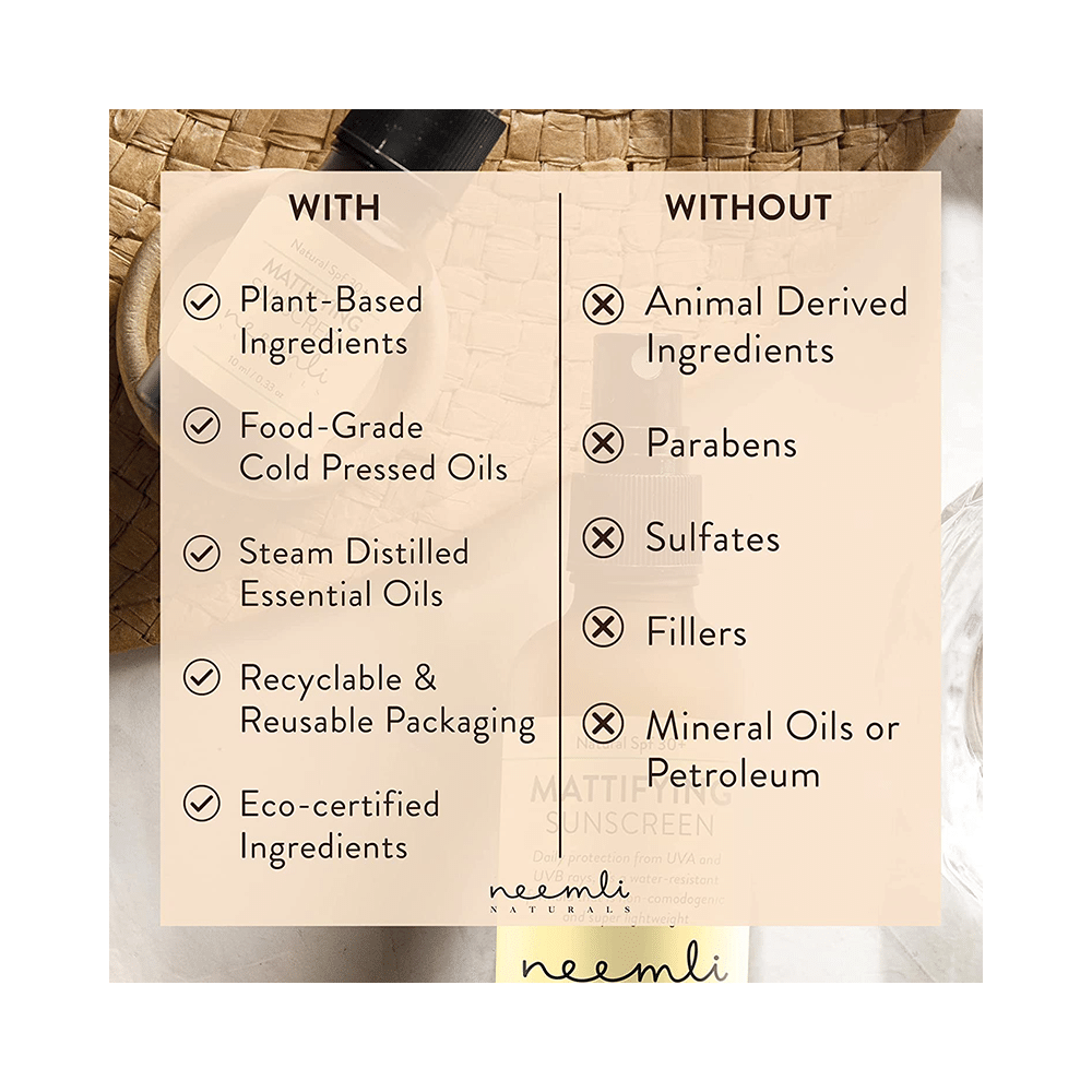 Neemli Naturals SPF 30+ Mattifying Sunscreen - Image 6