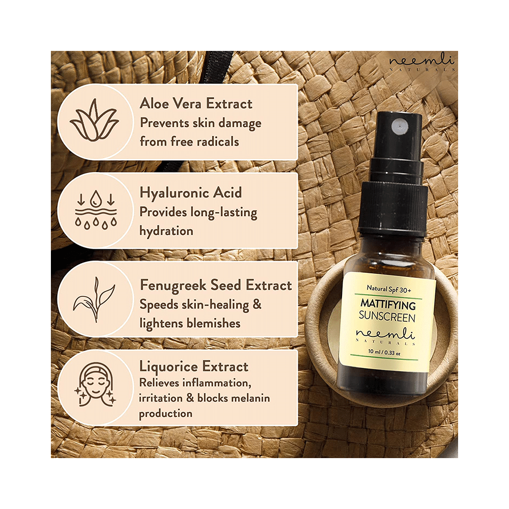 Neemli Naturals SPF 30+ Mattifying Sunscreen - Image 4