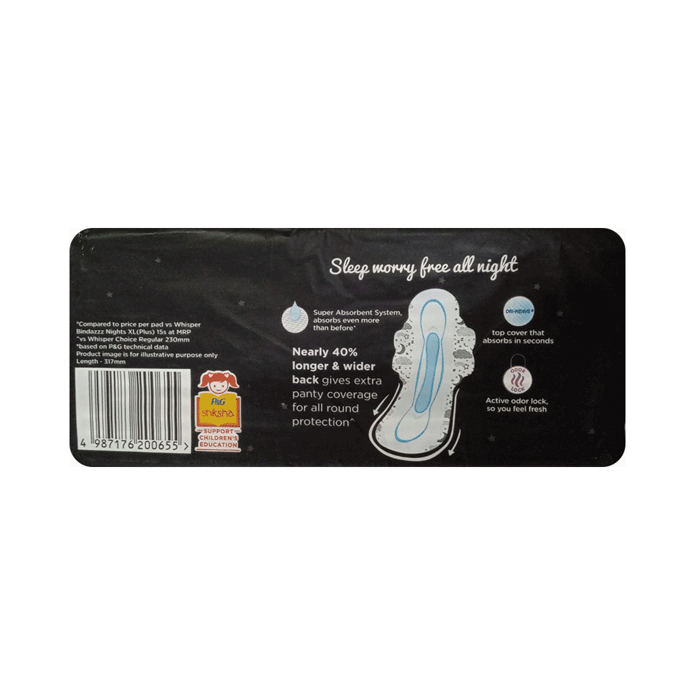 Whisper Ultra Bindazzz Nights Pads XL+ - Image 2