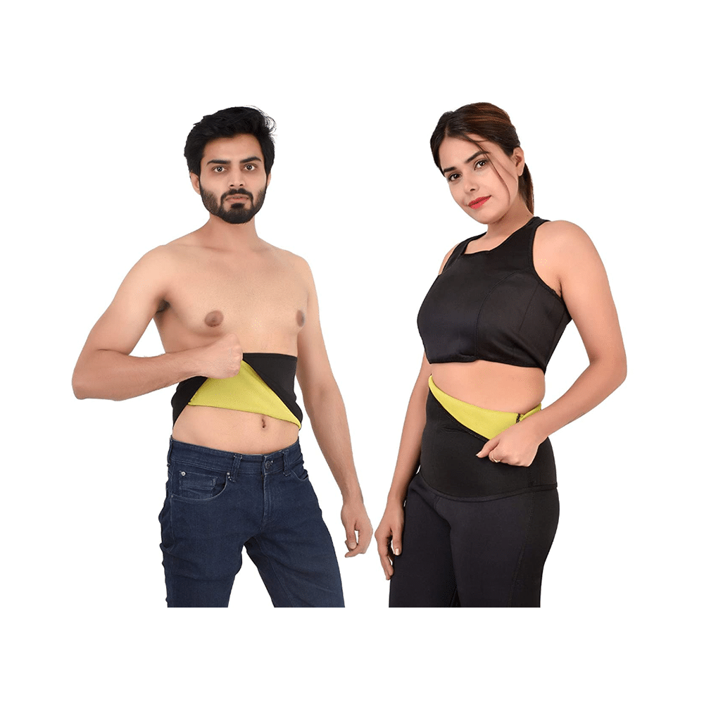 DEE Sons Shaper Non Tearable Tummy Trimmer Small Black