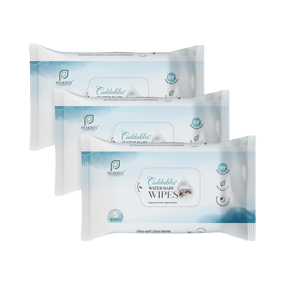 Cuddables Water Baby Wipes (5 Each)
