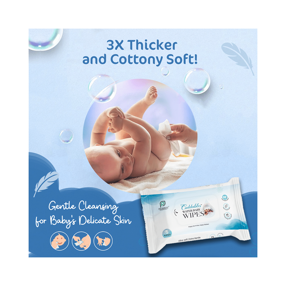 Cuddables Water Baby Wipes (5 Each) - Image 4