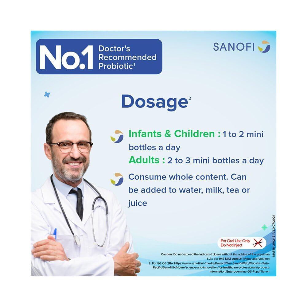 Enterogermina Probiotic Supplement for Diarrhoea & Gut Health | For Kids & Adults | Lactose, Sugar & Gluten-free - Image 6