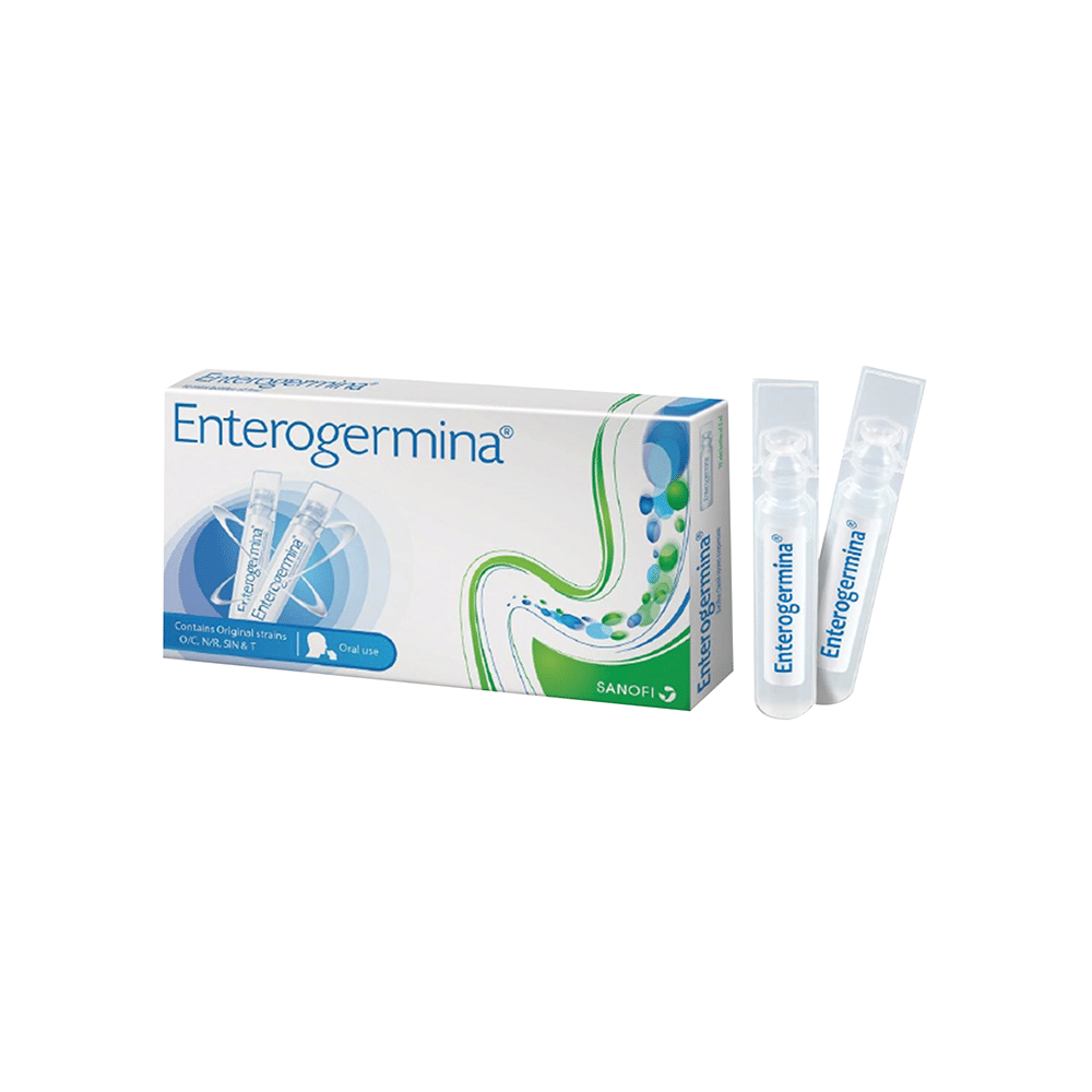 Enterogermina Probiotic Supplement for Diarrhoea & Gut Health | For Kids & Adults | Lactose, Sugar & Gluten-free - Image 1