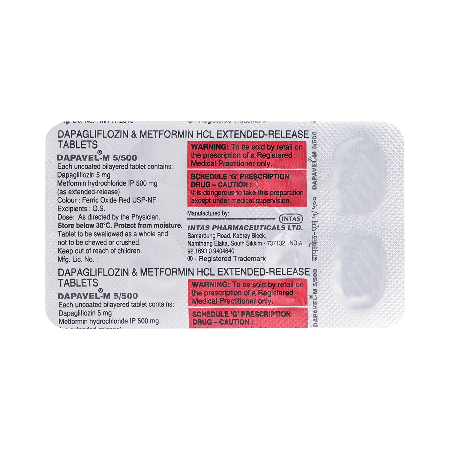 Dapavel-M 5/500 Tablet - Image 5