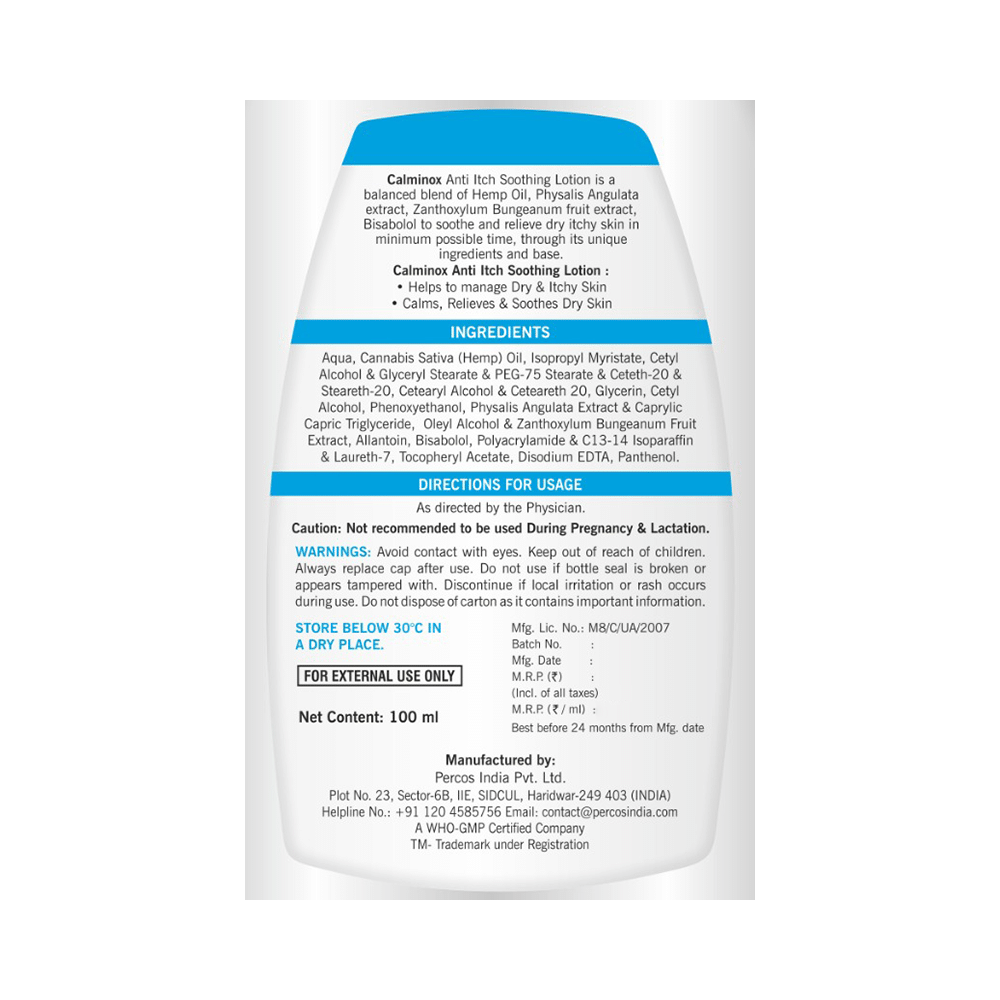 Calminox Anti-Itch Face and Body Lotion - Image 3