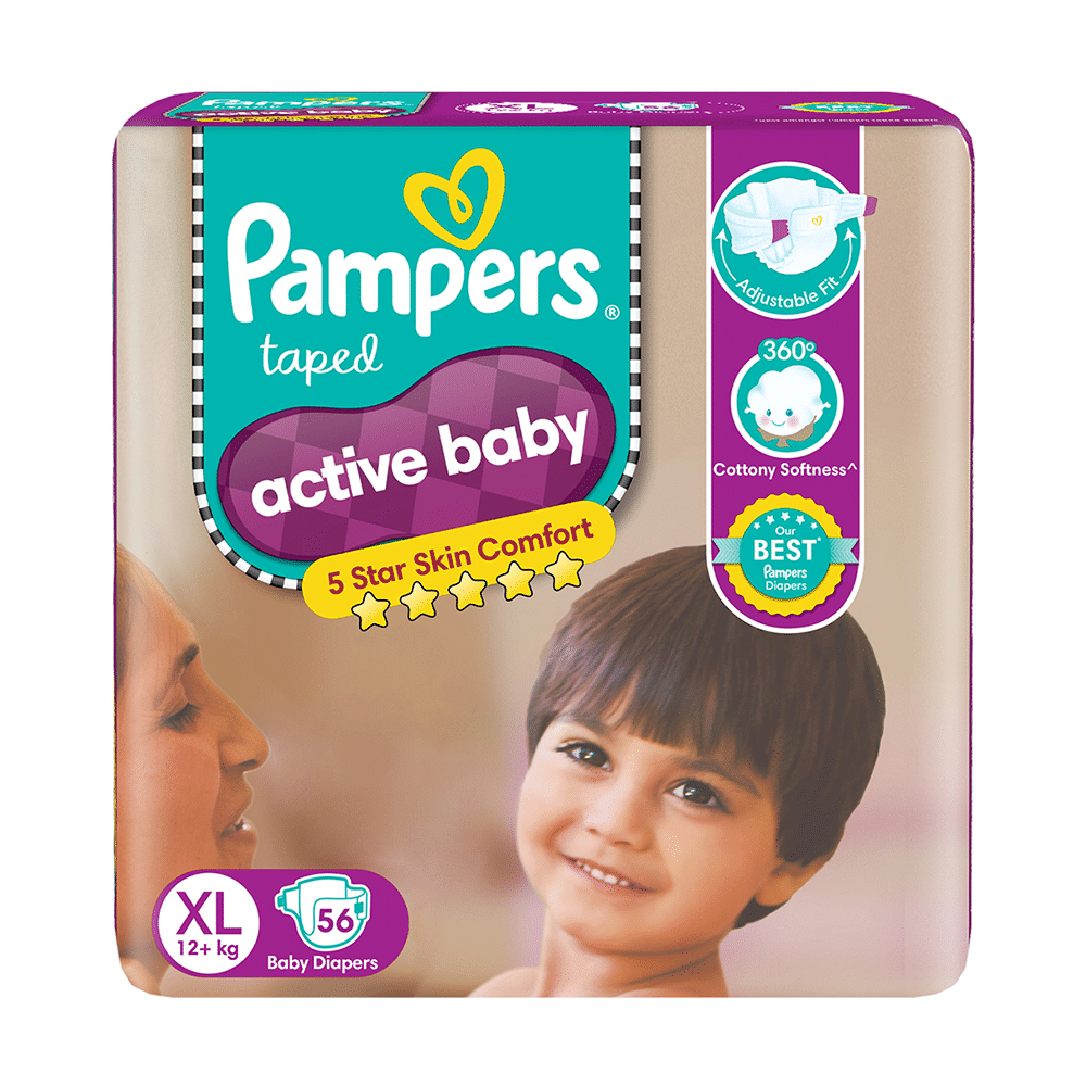 Pampers Taped Active Baby Diaper XL