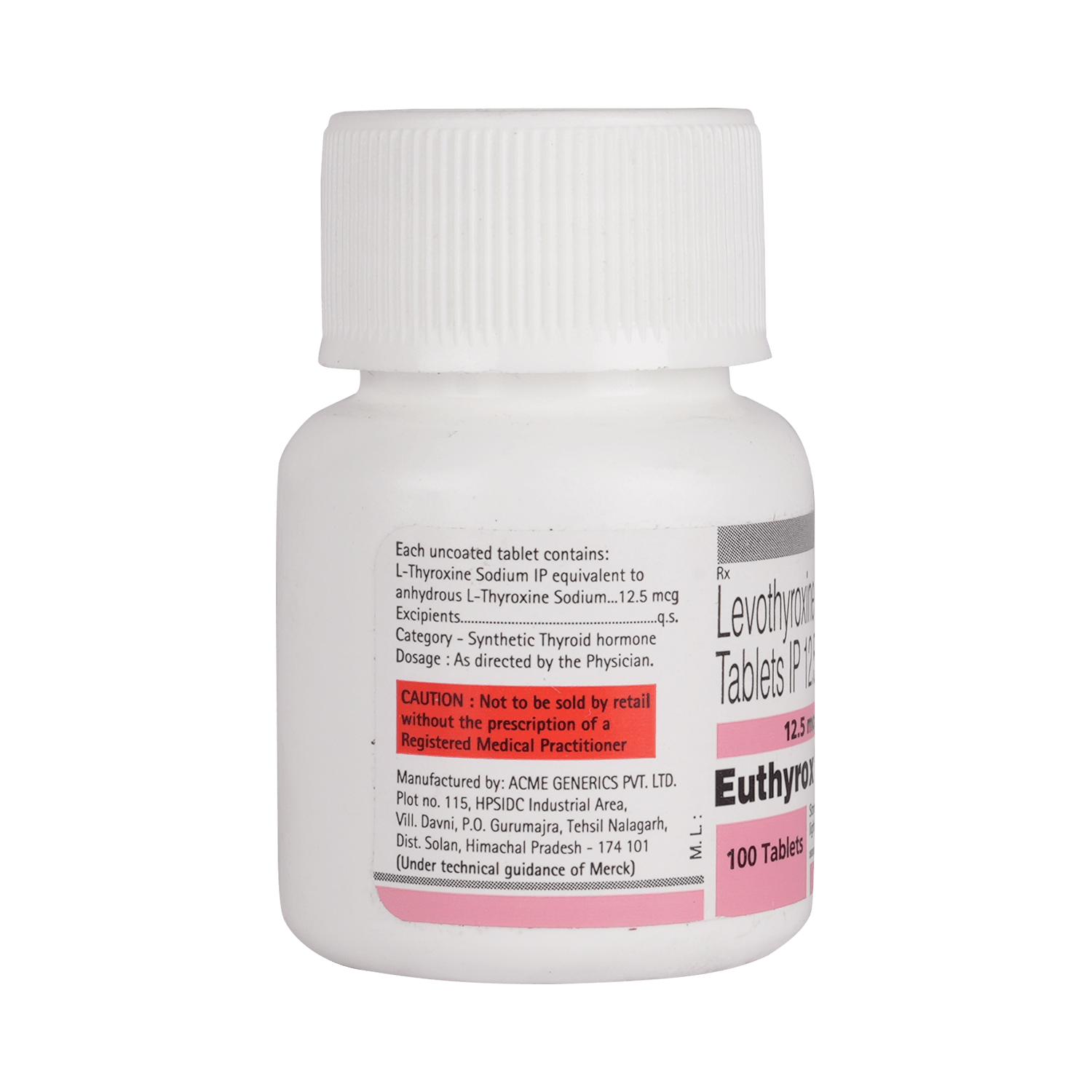 Euthyrox 12.5mcg Tablet - Image 3