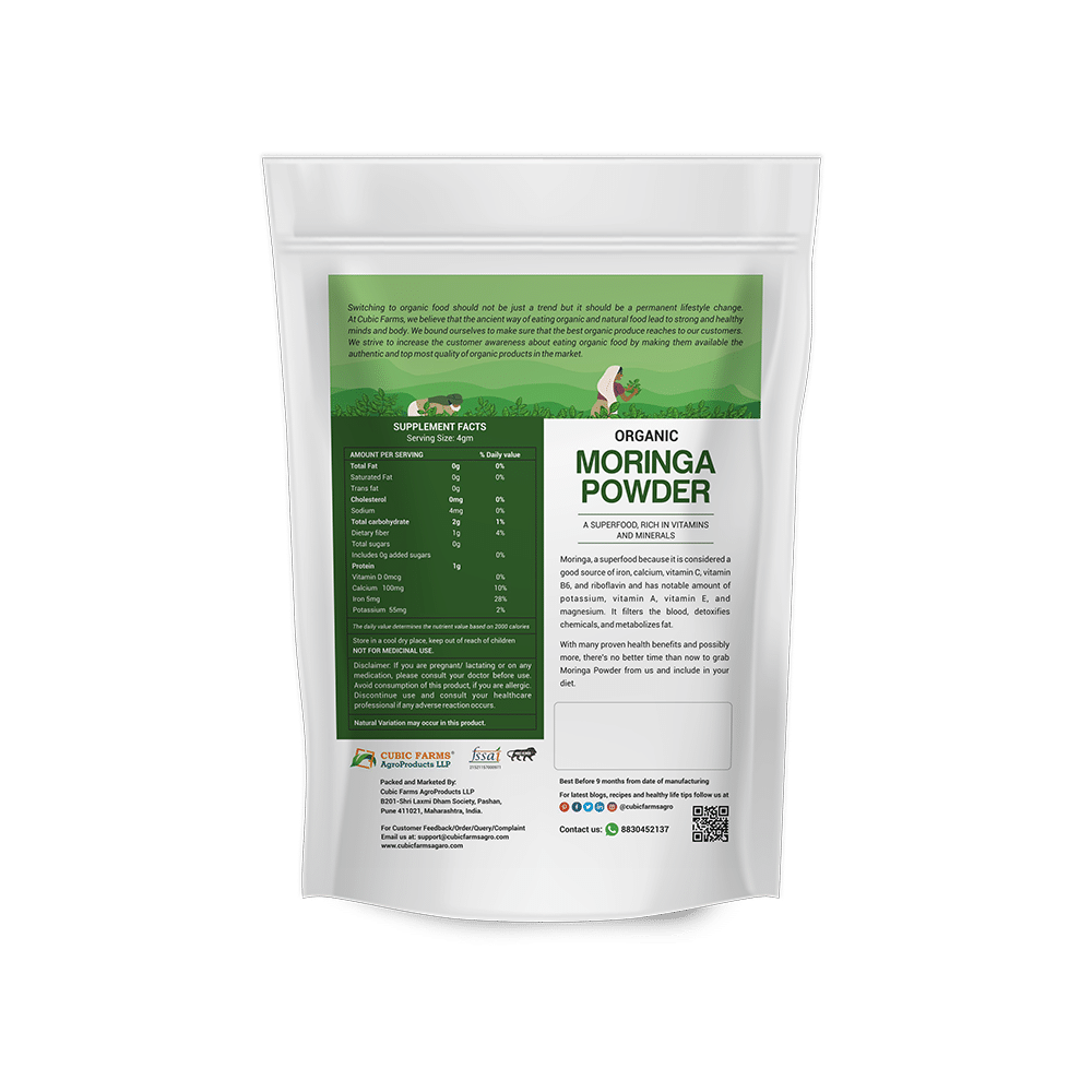 Cubic Farms Organic Moringa Powder - Image 2