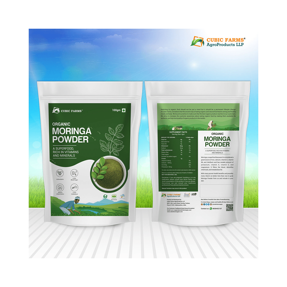 Cubic Farms Organic Moringa Powder - Image 3