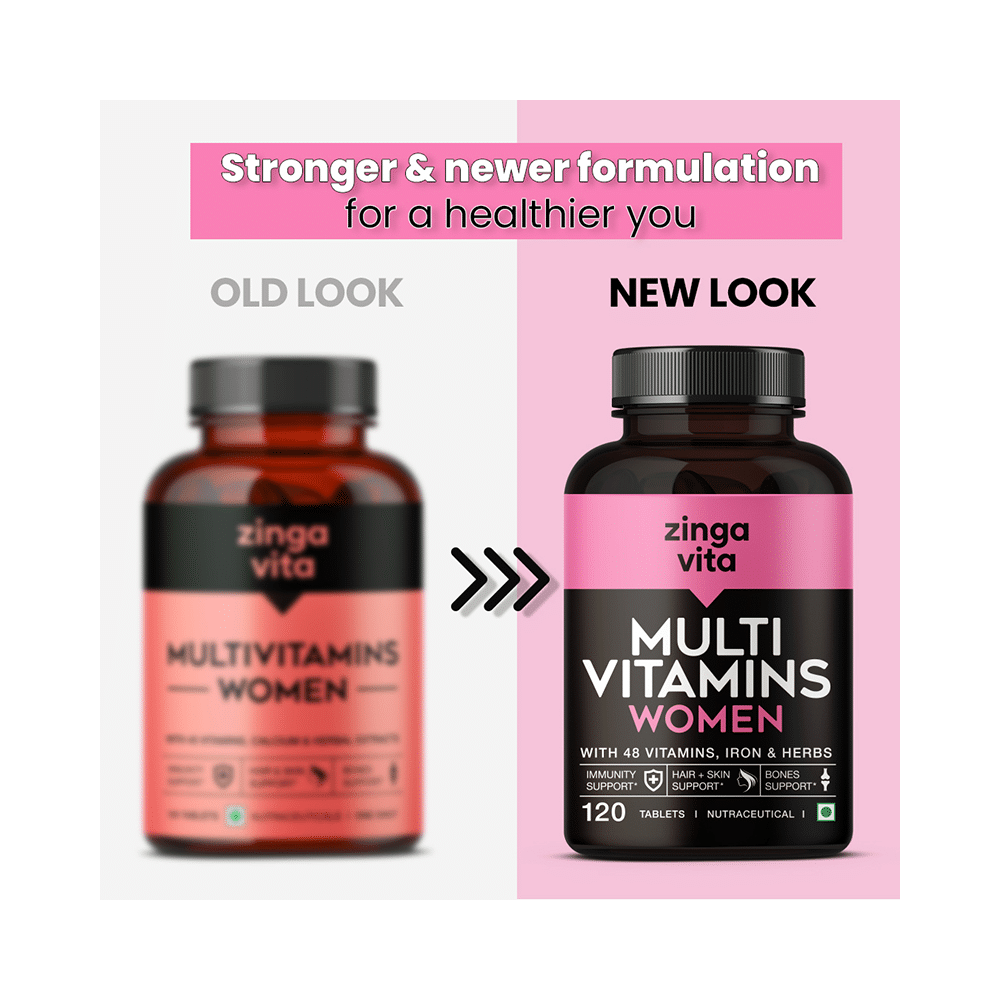 Zingavita Combo Pack of Multivitamin Tablet for Men Multivitamin Tablet for Women (120 Each) - Image 17