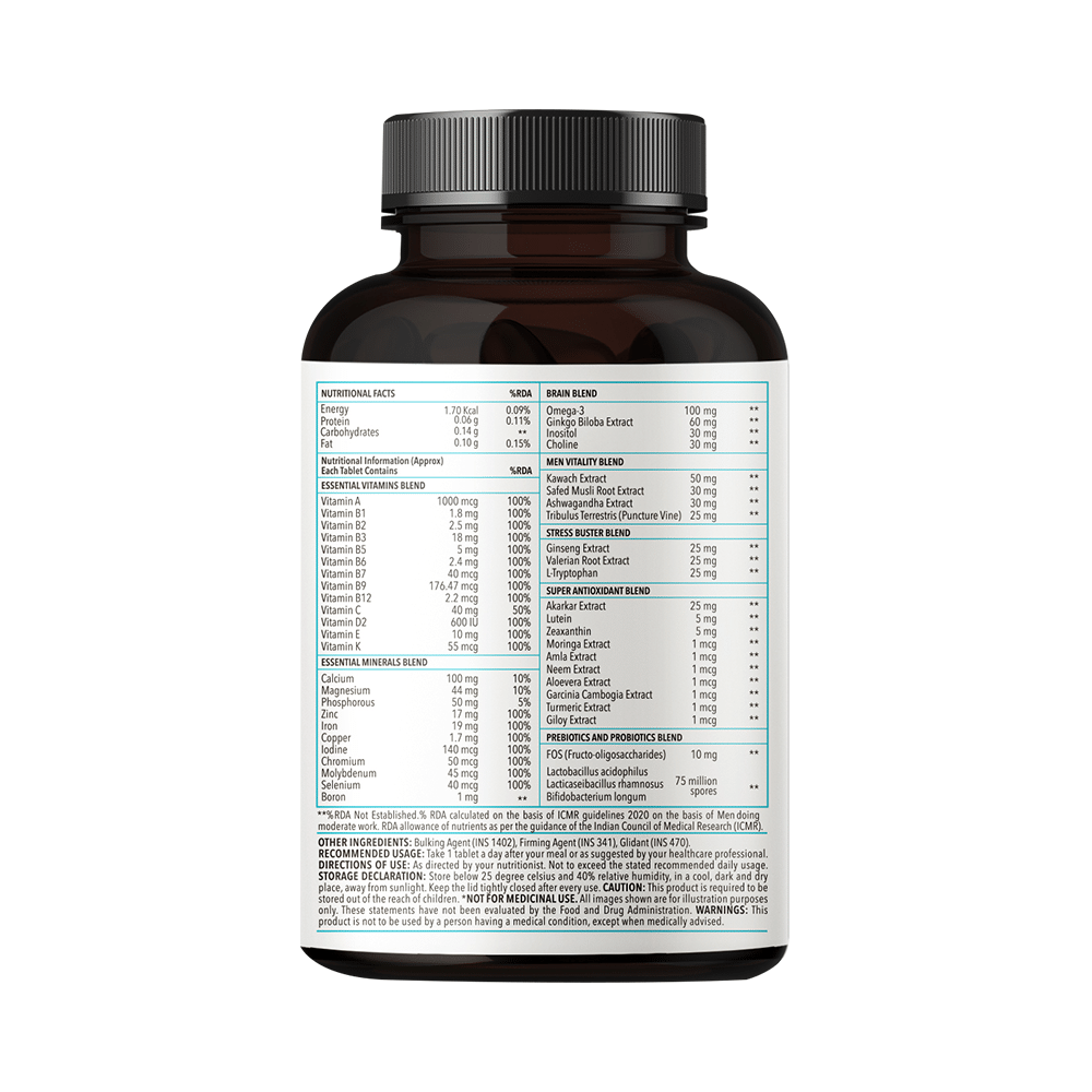 Zingavita Combo Pack of Multivitamin Tablet for Men Multivitamin Tablet for Women (120 Each) - Image 4